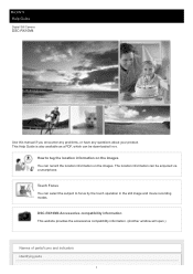 Sony DSC-RX10M4 Help Guide Printable PDF