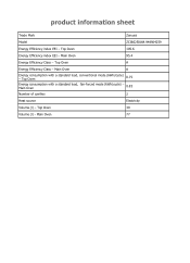 Zanussi ZCI66250WA Product information sheet
