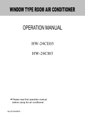 Haier HW-24CI03 THW21C User Manual