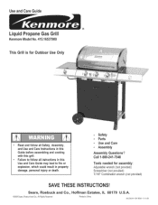 Kenmore 464324009 Use and Care Guide