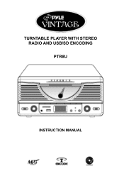 Pyle PTR8UB PTR8UR Manual 1