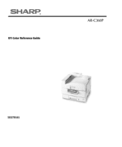 Sharp AR-C360P AR-C360P EFI Color Reference Guide