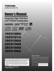 Toshiba 19C100UM Owners Manual