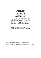 Asus A7V133 A7V133 User Manual