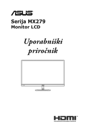 Asus MX279HE Series User Guide for Slovenian