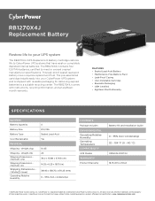 CyberPower RB1270X4J Datasheet