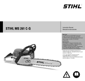 Stihl MS 261 C-Q Product Instruction Manual