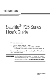 Toshiba Satellite P25-S520 User Manual