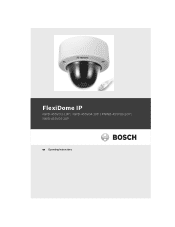 Bosch NWD-455V03-20P Operating Instructions