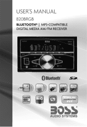 Boss Audio 820BRGB User Manual V2