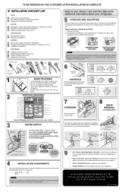 Frigidaire GLHT184TJQ Installation Guide