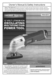 Harbor Freight Tools 68012 User Manual
