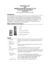 HP LC2000r HP Netserver LPr NetRAID-3Si Cluster Config Guide  for Windows NT4.0 Clusters