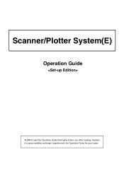 Kyocera KM-P4845w Scanner/Plotter System (E) Operation Guide