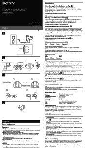 Sony XBA-3 Operating Instructions