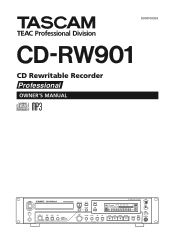 TASCAM CD-RW901 Owners Manual