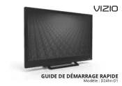 Vizio D24hn-D1 Quickstart Guide French