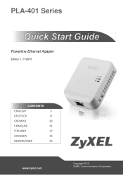 ZyXEL PLA-401 Series Quick Start Guide