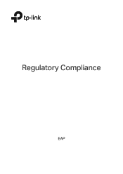 TP-Link EAP225-Wall EAP Regulatory ComplianceEU&US