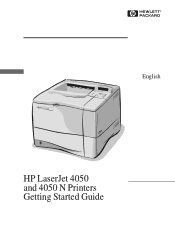 HP 4050 HP LaserJet 4050 and 4050N Printers - Getting Started Guide