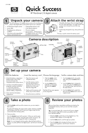 HP Photosmart 210 HP Photosmart 210 digital camera - (English) Quick Success Poster