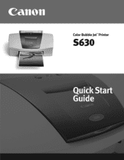 Canon S630 S630 Quick Start Guide