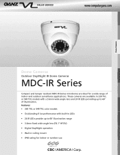 Ganz Security MDC-IR3.6N MDC-IR Series Specifications