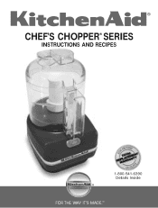 KitchenAid KFC3100WH White Chef's Chopper Series 3-Cup Food