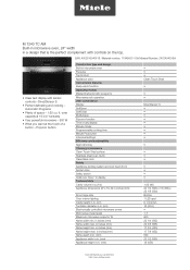 Miele M 7240 TC AM Product sheet