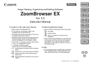 Canon EOS-1Ds Mark III ZoomBrowser EX 6.0 Instruction Manual Windows