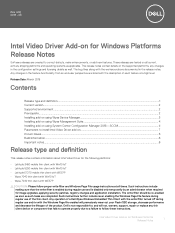 Dell Wyse 7040 Intel Video Driver Add-on for Windows Platforms Release Notes