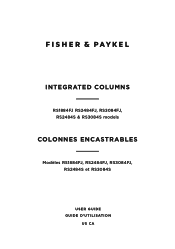 Fisher and Paykel RS1884FRJK1 User Guide