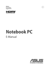 Asus EeeBook X205TA Users Manual for English Edition