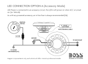Boss Audio BE694 LED Wiring Diagram