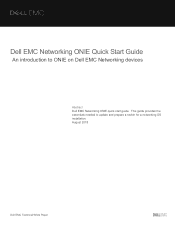 Dell S4048-ON EMC Networking ONIE Quick Start Guide