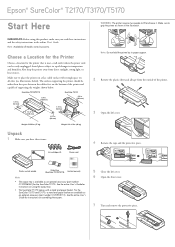 Epson SureColor T2170 Start Here - Installation Guide