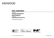 Kenwood KDC-DAB400U Operation Manual