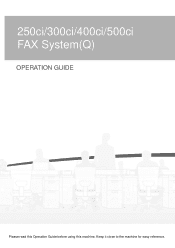 Kyocera TASKalfa 300ci Fax System (Q)  Operation Guide Rev-1
