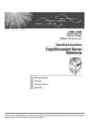 Ricoh Aficio MP C3000SPF Copy/Document Server Reference