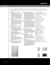 Sony DSC-T77/G Marketing Specifications (Green Model)