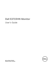 Dell E2723HN Monitor Users Guide