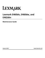 Lexmark E462 Maintenance Guide