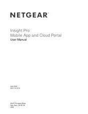 Netgear GC728XP Insight Pro Mobile App / Cloud Portal User Manual