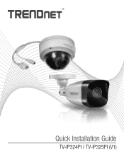 TRENDnet TV-IP325PI Quick Installation Guide