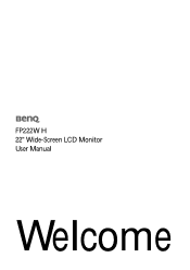 BenQ FP222WH User Manual