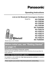 Panasonic KX-TGE274S Manual