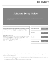 Sharp MX-7090N MX-7090N | MX-8090N - Software Setup Guide