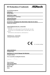 ASRock X670E Taichi CE Declaration of Conformity