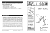 Weider Webe0339 Instruction Manual