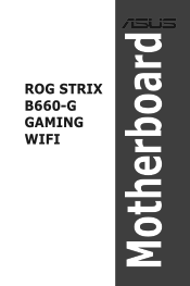 Asus ROG STRIX B660-G GAMING WIFI Users Manual English